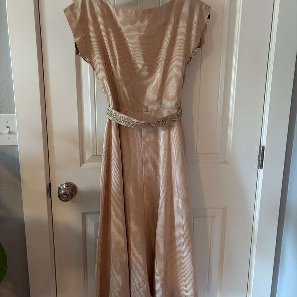 Elegant Vintage 50’s Tan Evening Dress